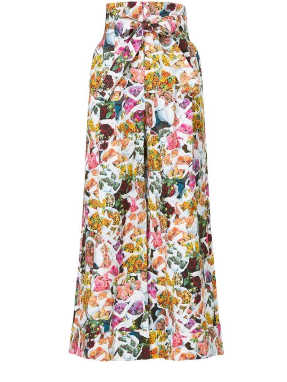 Adam Lippes Multicolor Floral Wide-Leg Pants - Picture 5 of 10